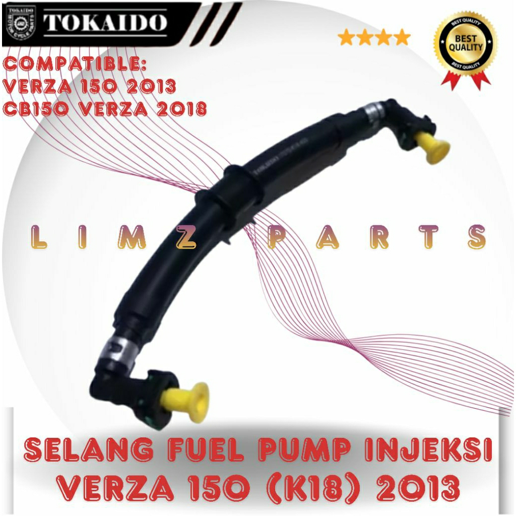 SELANG BENSIN INJEKSI FUEL PUMP INJEKTOR VERZA (K18) 2013 TOKAIDO.COMPATIBLE :
VERZA 150 2013,
CB150