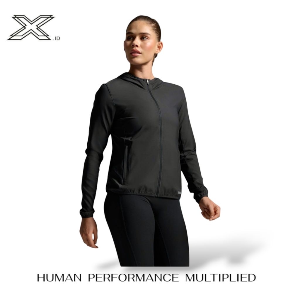 2XU Aero Jacket Women's Black Silver Reflective