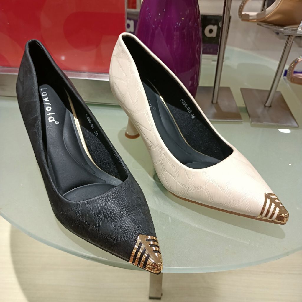 sepatu wanita fantofel heels 7cm LAVIOLA original