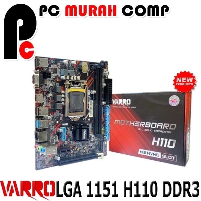 Motherboard Mobo H110 LGA 1151 DDR4 NEW M.2 SATA NVME