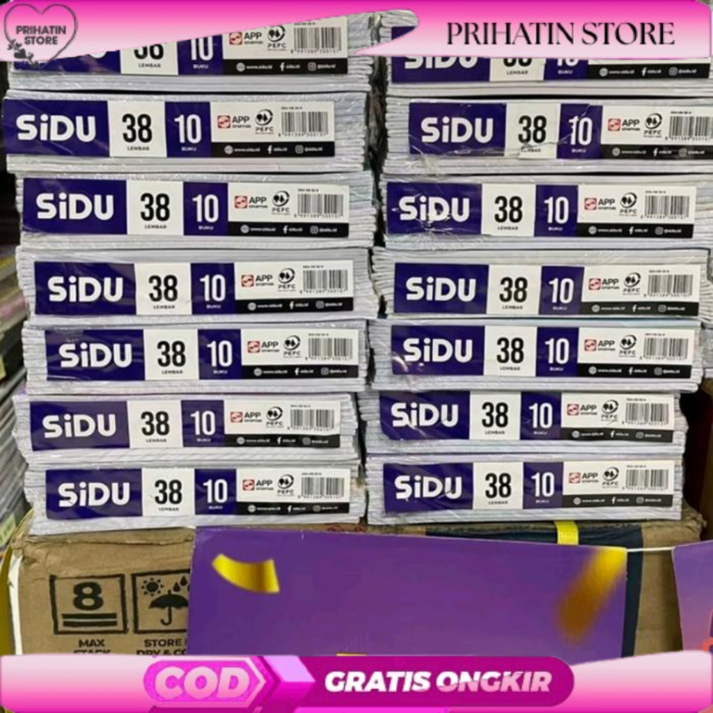 SIDU Buku Tulis Sidu 38 Lembar 1 Pack ISI 10 lembar