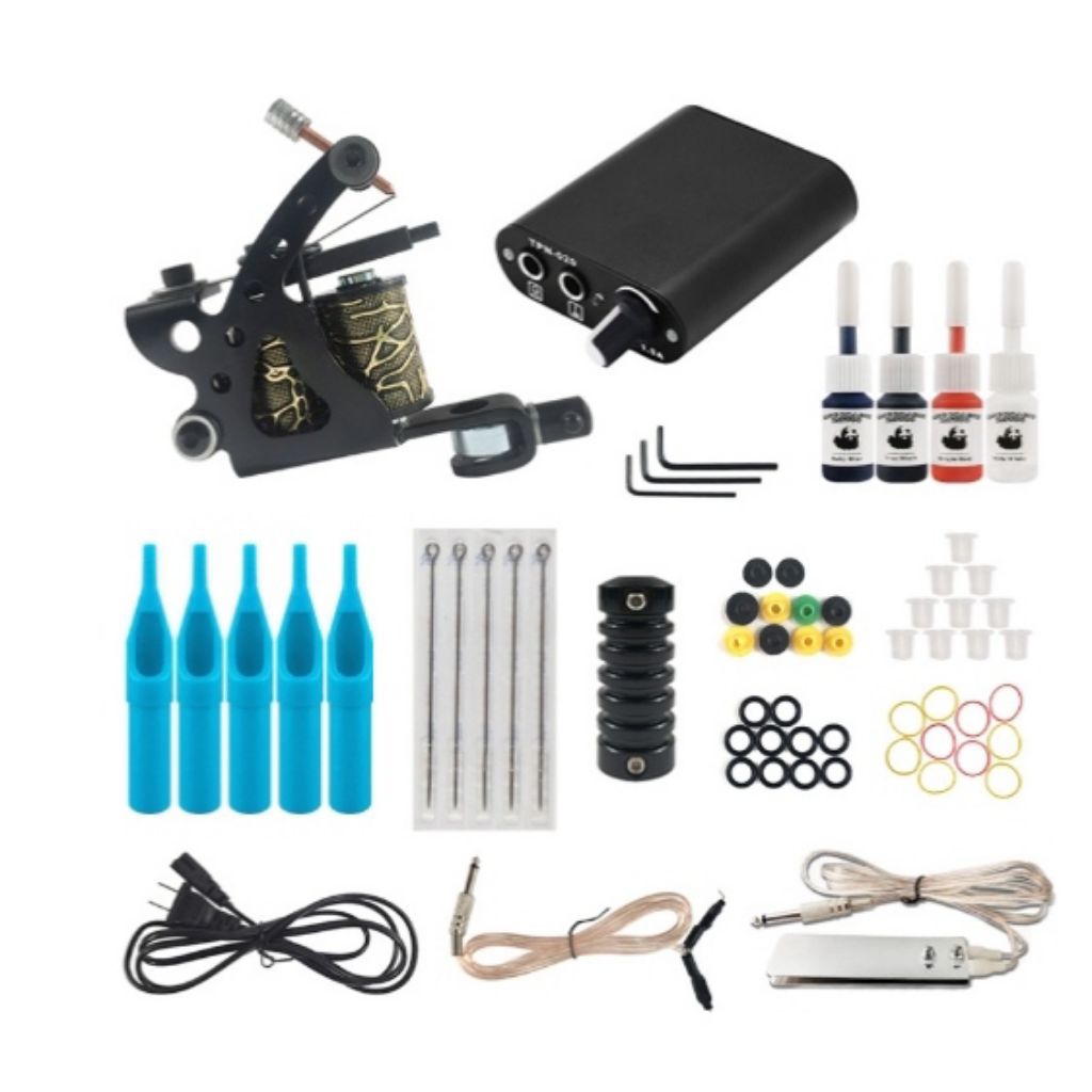 Mesin Tattoo Koil Full Set Tinggal Pakai