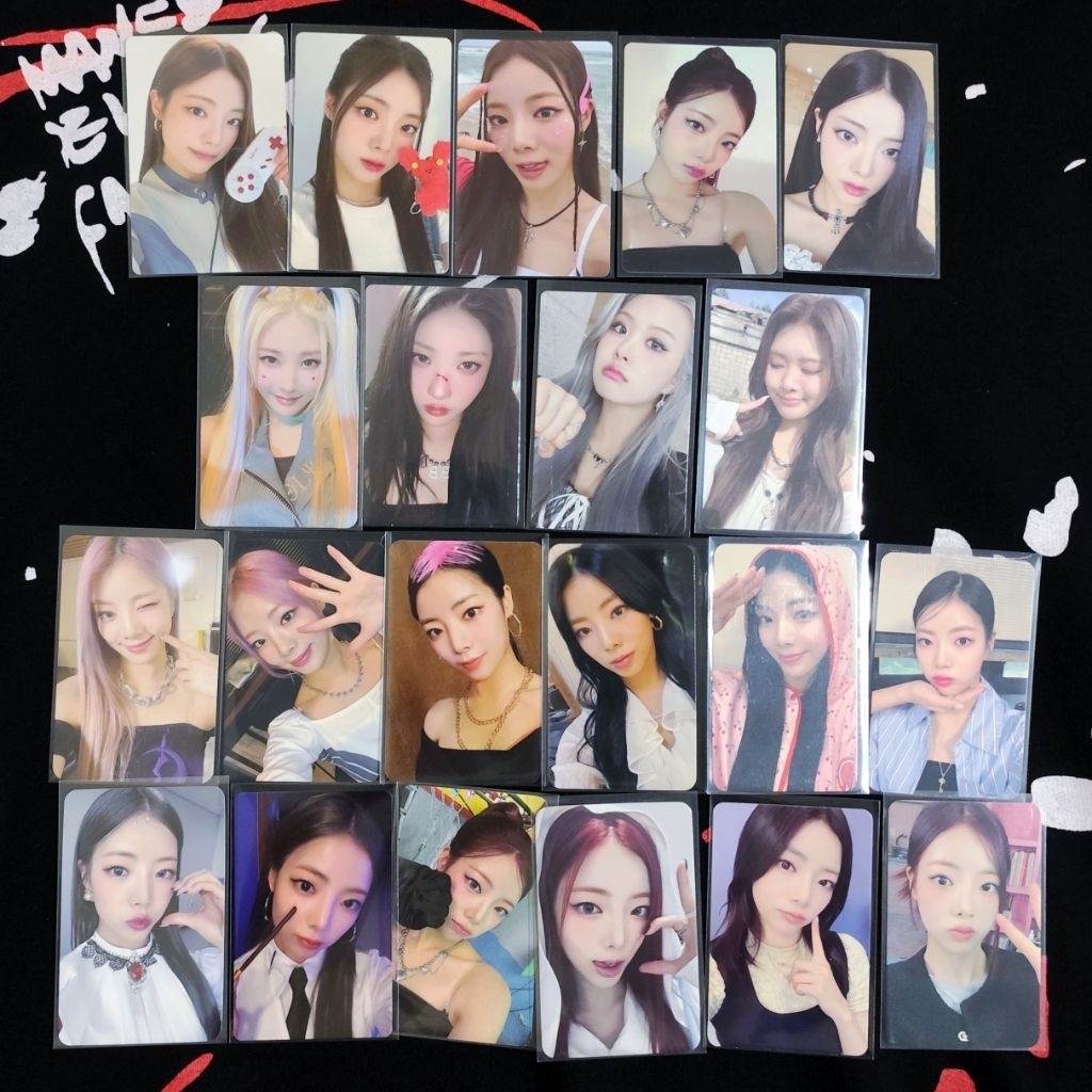 photocard pc goeun chaein swan purple kiss