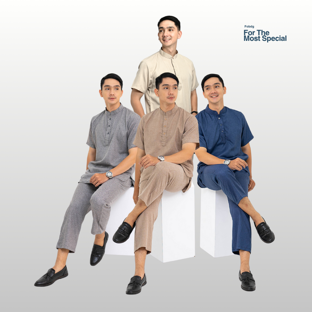 Baju koko Setelan Pria Dewasa Lengan Pendek Setelan Yusuf Fobdg Kemeja Koko Pria