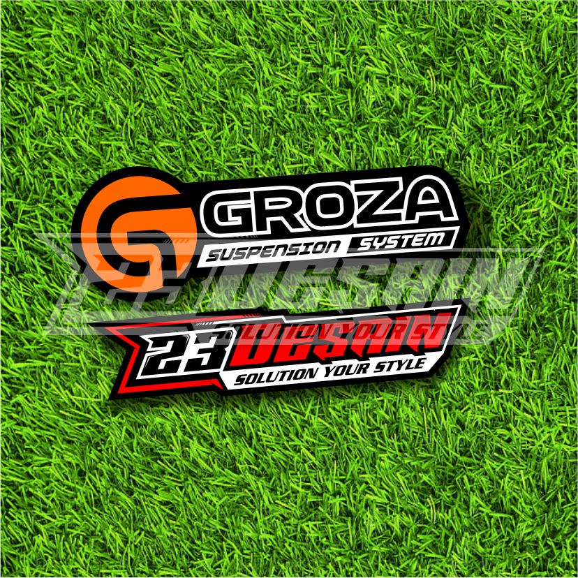 STIKER GROZA SUSPENSION SYSTEM STICKER GROZA SHOCK