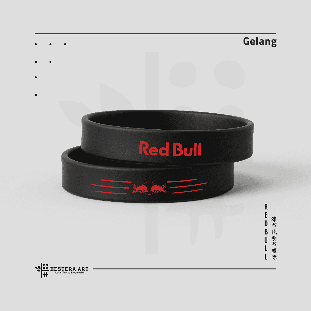 Gelang F1 Formula 1 Bracelet F1 Gelang Karet Bahan Silicone Rubber  | Merchandise F1 Team RedBull