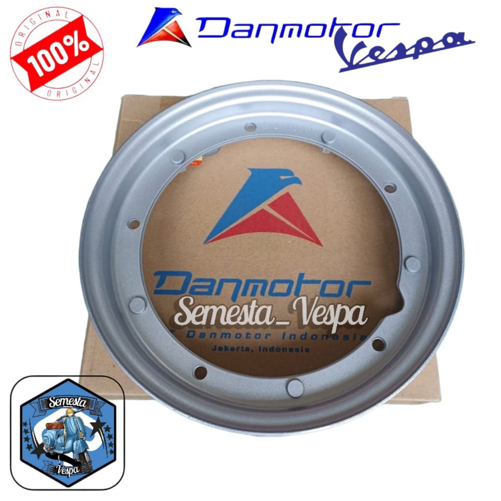 Pelek velg ring 10 danmotor Velg vespa px sprint exclusive excel ring 10 original danmotor