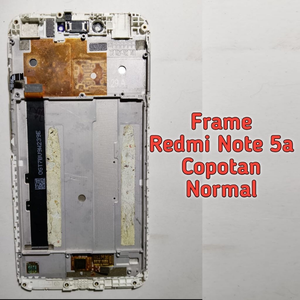 Frame Dudukan + LCD Gambling Redmi Note 5a Ori Copotan