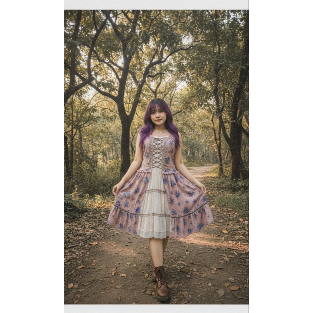 Axes Femme Floral Princess Dress New with tag