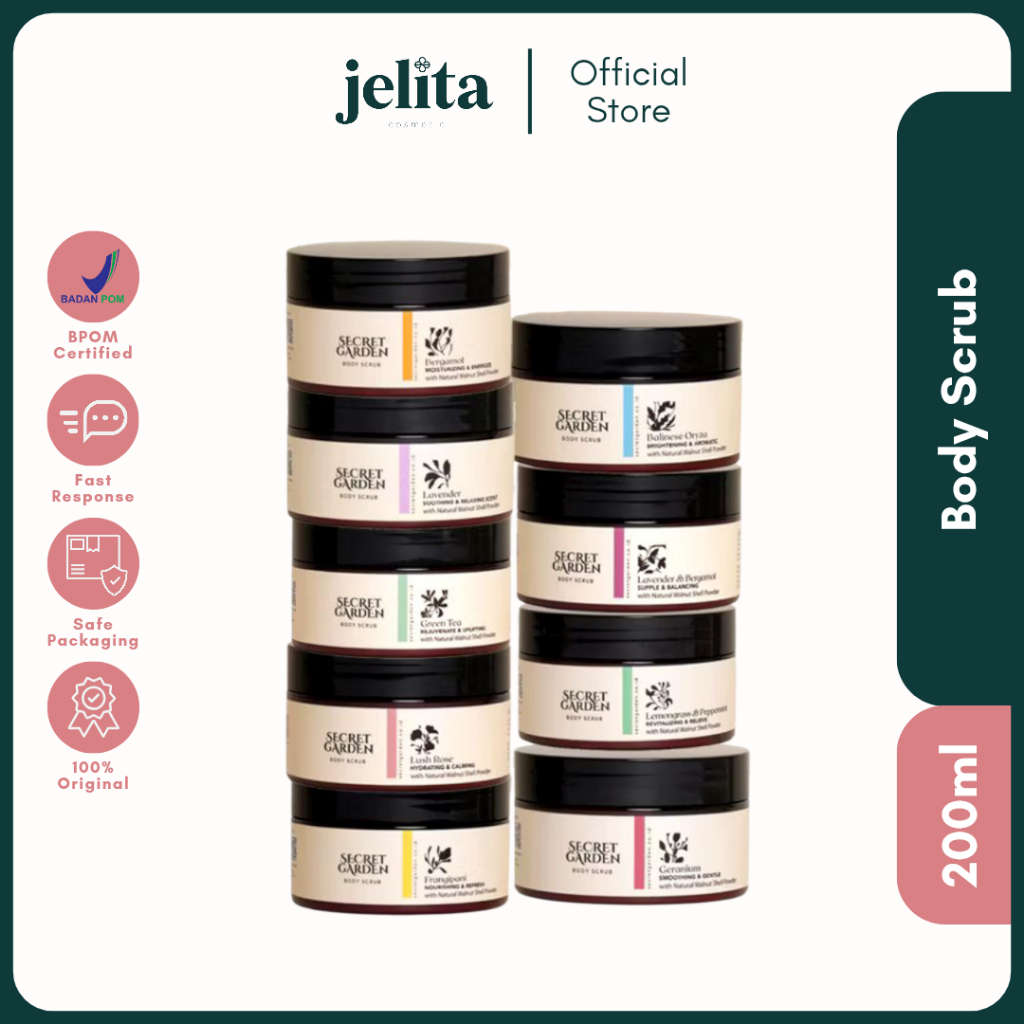 Jelita Cosmetic - Secret Garden Body Scrub 200ml