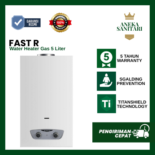 Water Heater Gas Ariston Fast R Instant Pemanas Air Gas Ariston Fast R