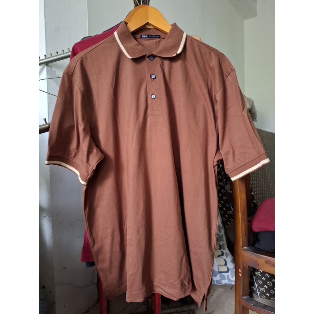poloshirt pria dewasa. poloshirt pria jumbo. polo Z4r4. pr3loved Poloshirt. kaos bekas pria. prilove