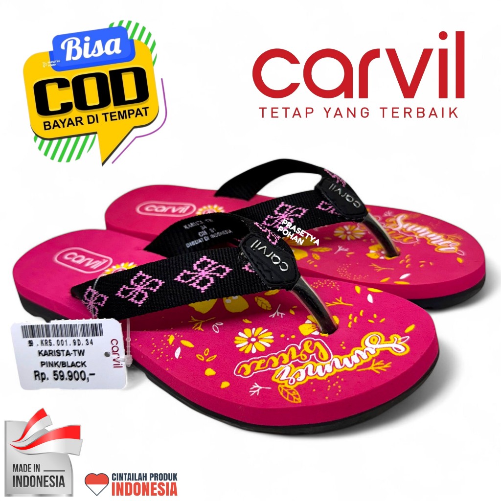 Sandal Anak Perempuan Carvil Original - Sendal Carvil Anak Perempuan Original