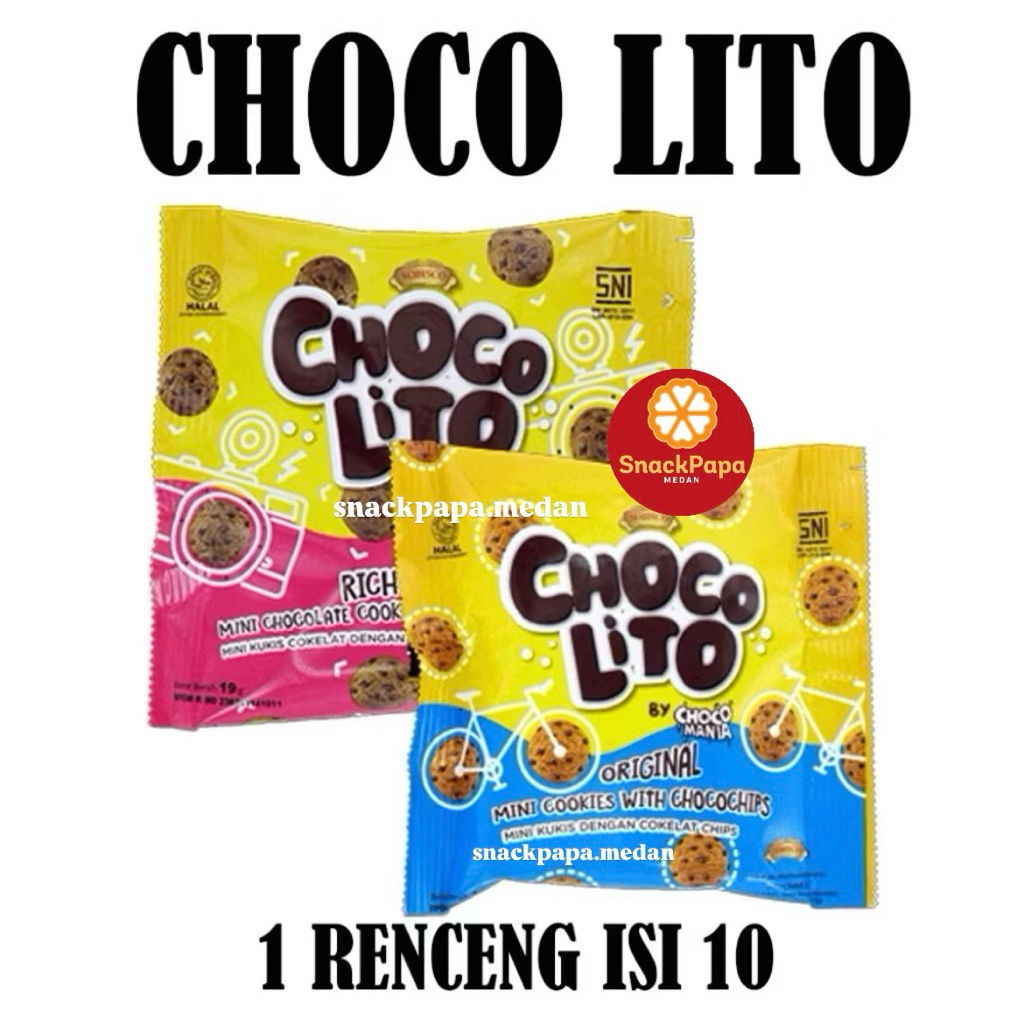 CHOCO LITO RICH CHOCO MINI COOKIES CHOCOCHIPS EDISI DORAEMON LIMITED EDTION [1 RENCENG ISI 10 BUNGKU
