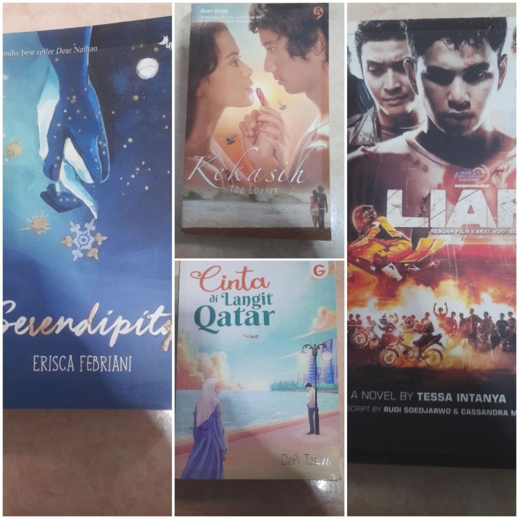 Preloved Novel Koleksi Pribadi/Novel Bekas/Buku Bekas/Novel Fiksi