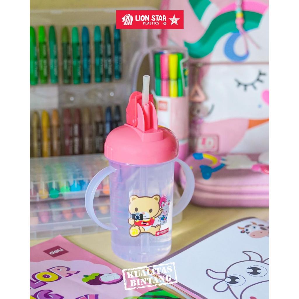 Tempat Minum Anak Dengan Sedotan Plastik GL-65 Solo Mug 250ml Gelas