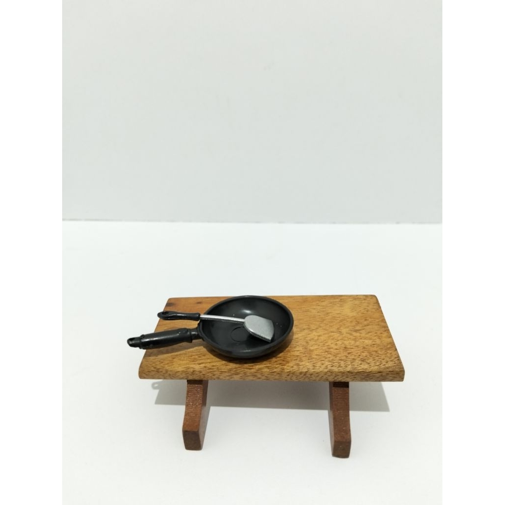 miniatur teflon / penggorengan dan Sutil (1 set)