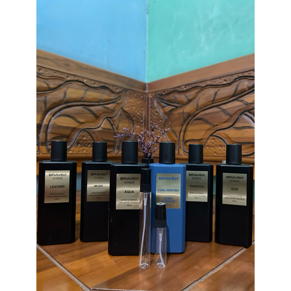 Decant BRAVEN EXTREME COOL WOOTAH AQUA TOBBACO OUD MUSK LEATHER (ALL VARIAN)
