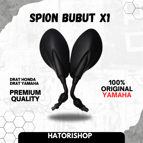Spion Yamaha X1 125Z Custom Bubut Tangkai Pendek Bukan di LAS, Spion X1125Z Tangkai Pendek Spion Pla