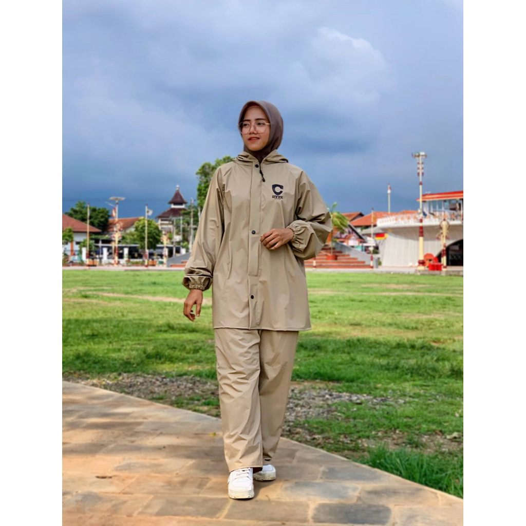 Jas Hujan tebal jahitan kuat