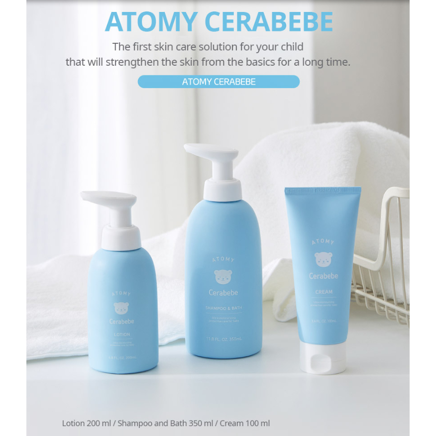 ATOMY CERABEBE SHAMPOO, LOTION, CREAM
