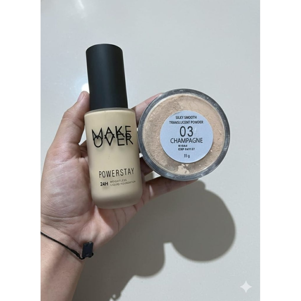 foundatim make over + bedak tabur make over