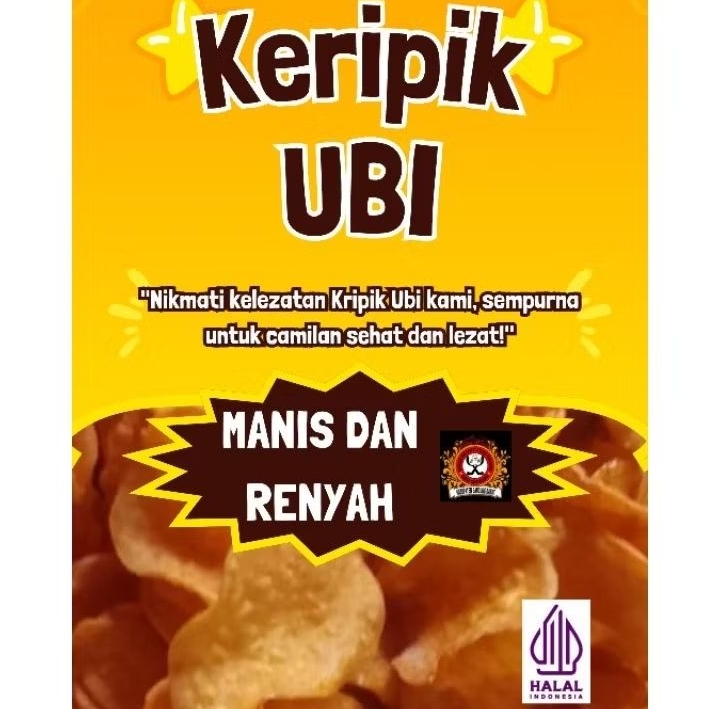 Kripik Ubi Cilembu Manis gurih dan renyah 1pcs