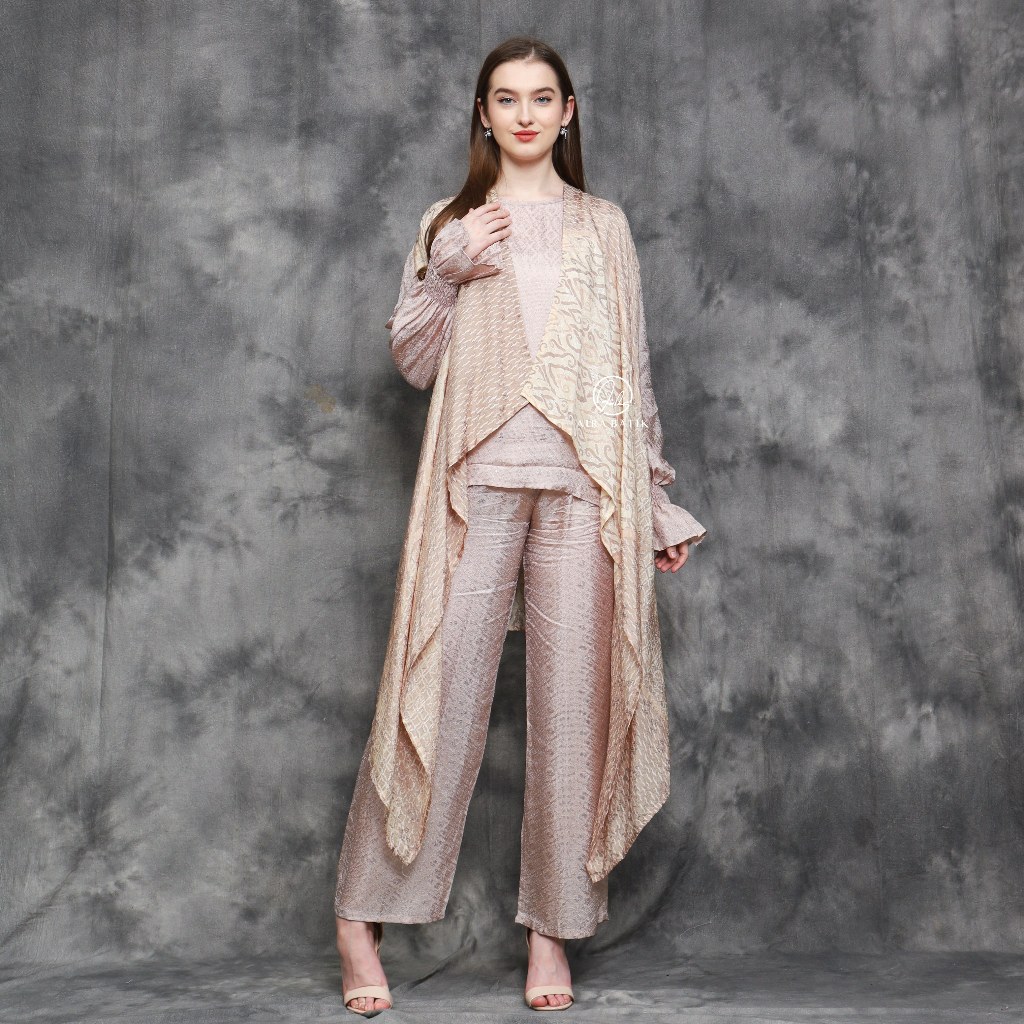 AIRA BATIK_ Set Moza Outer Celana