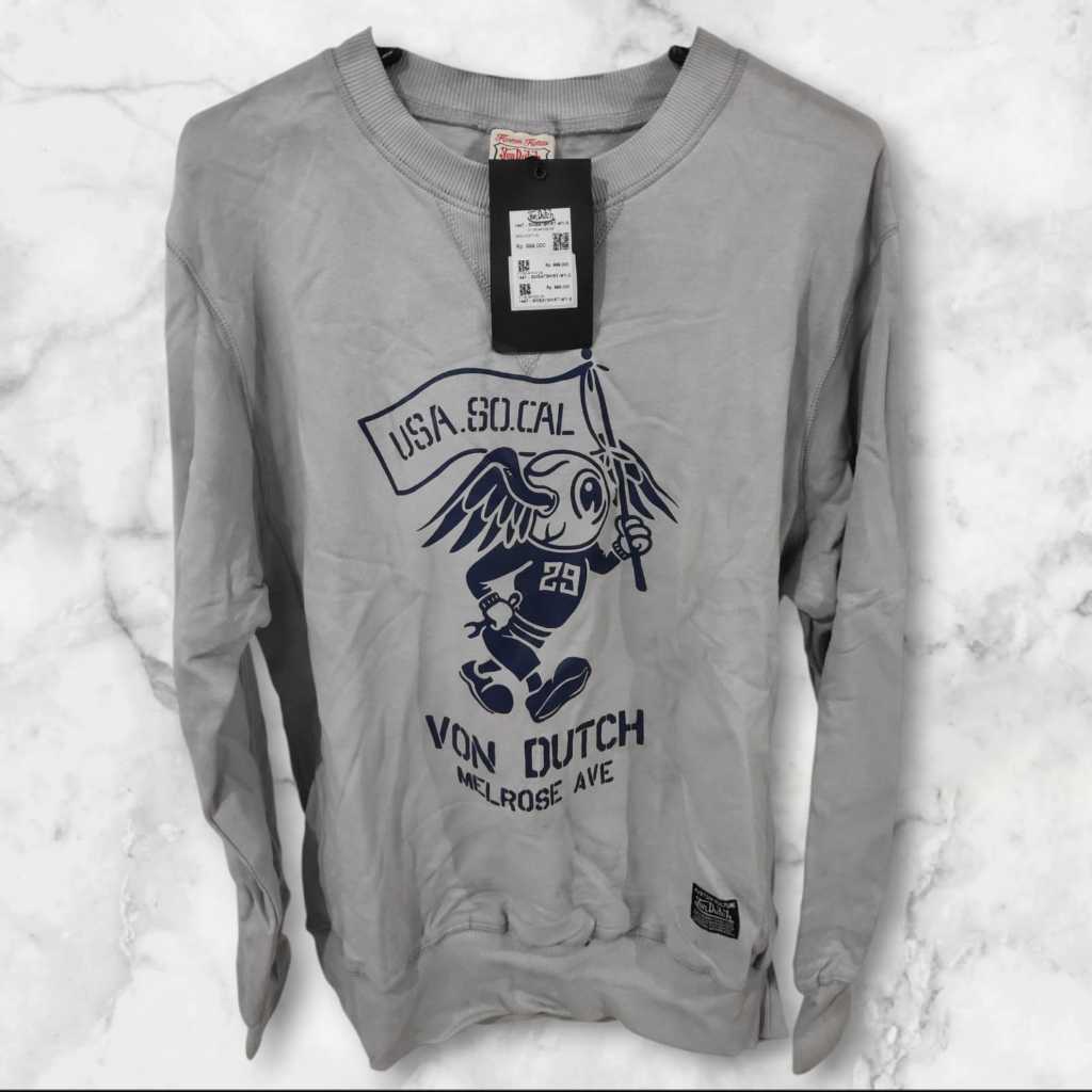 Sweater Crewneck Unisex 1447 Von Dutch Original | Kaos Lengan Panjang Original Branded Mall
