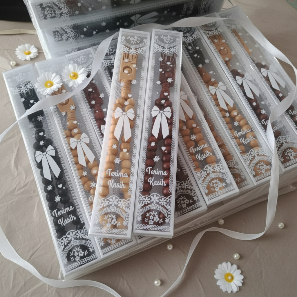 PROMO COD SOUVENIR TASBIH MIKA 33 BUTIR ELEGAN BERMANFAAT UNTUK SYUKURAN HAJI DAN UMROH