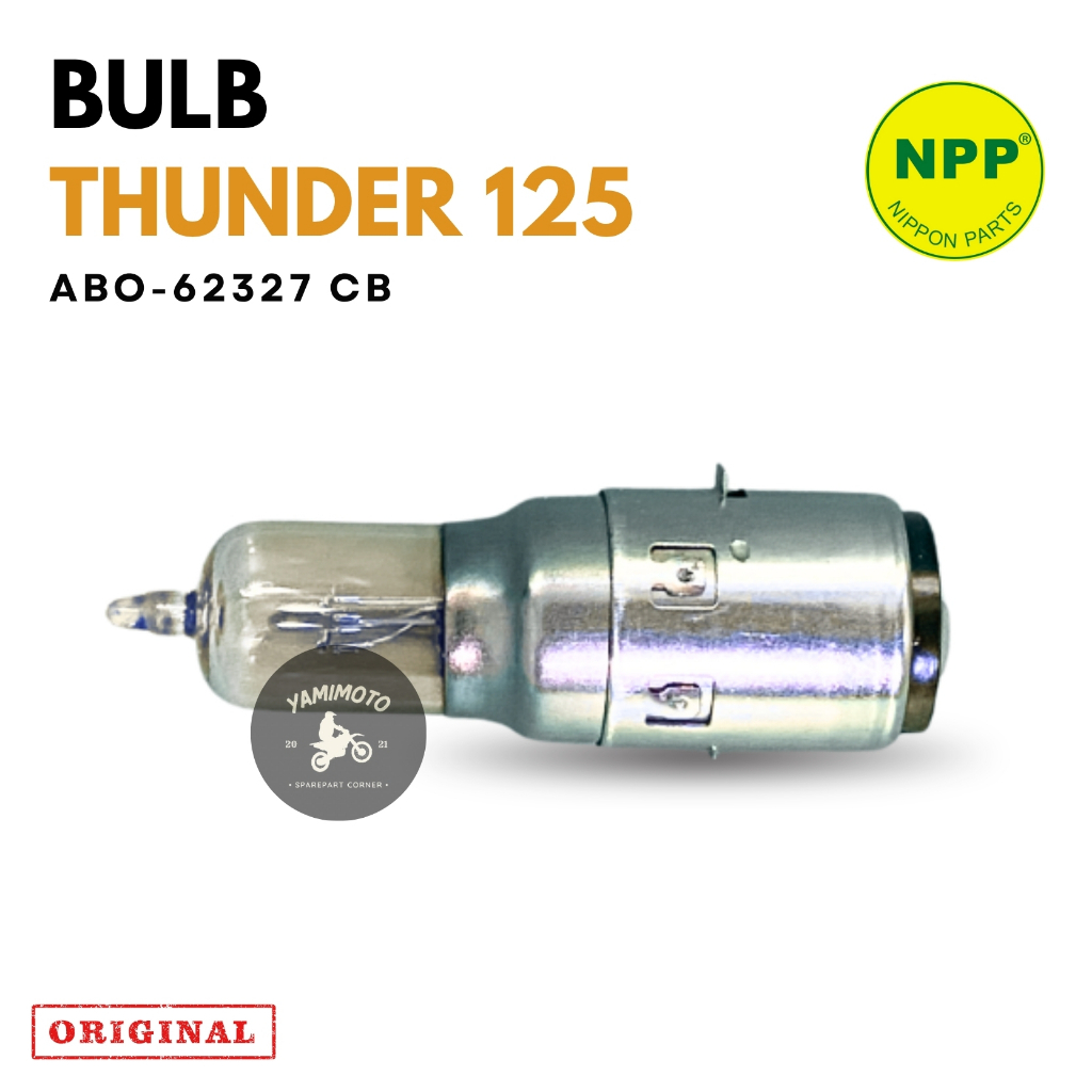 Lampu motor bohlam halogen led depan motor Thunder 125 NPP Bulb Thunder 125 ABO-62327 CB NPP