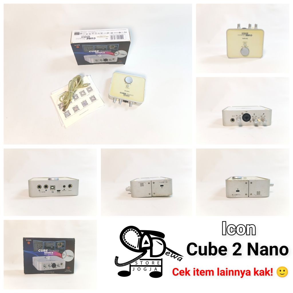 SOUNDCARD ICON CUBE 2 NANO SOUND CARD 24 BIT 192 Khz RECORDING Channel