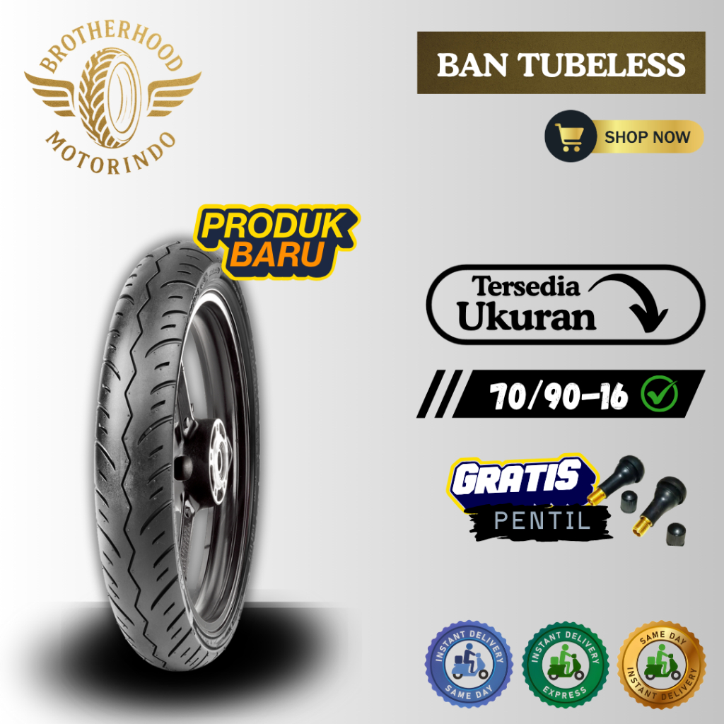 BAN MAXXIS M6211 / M6212 RING 16 TUBELESS 70/90-16 / BAN TUBLES / BAN MOTOR RING 16 / BAN MAXXIS RIN