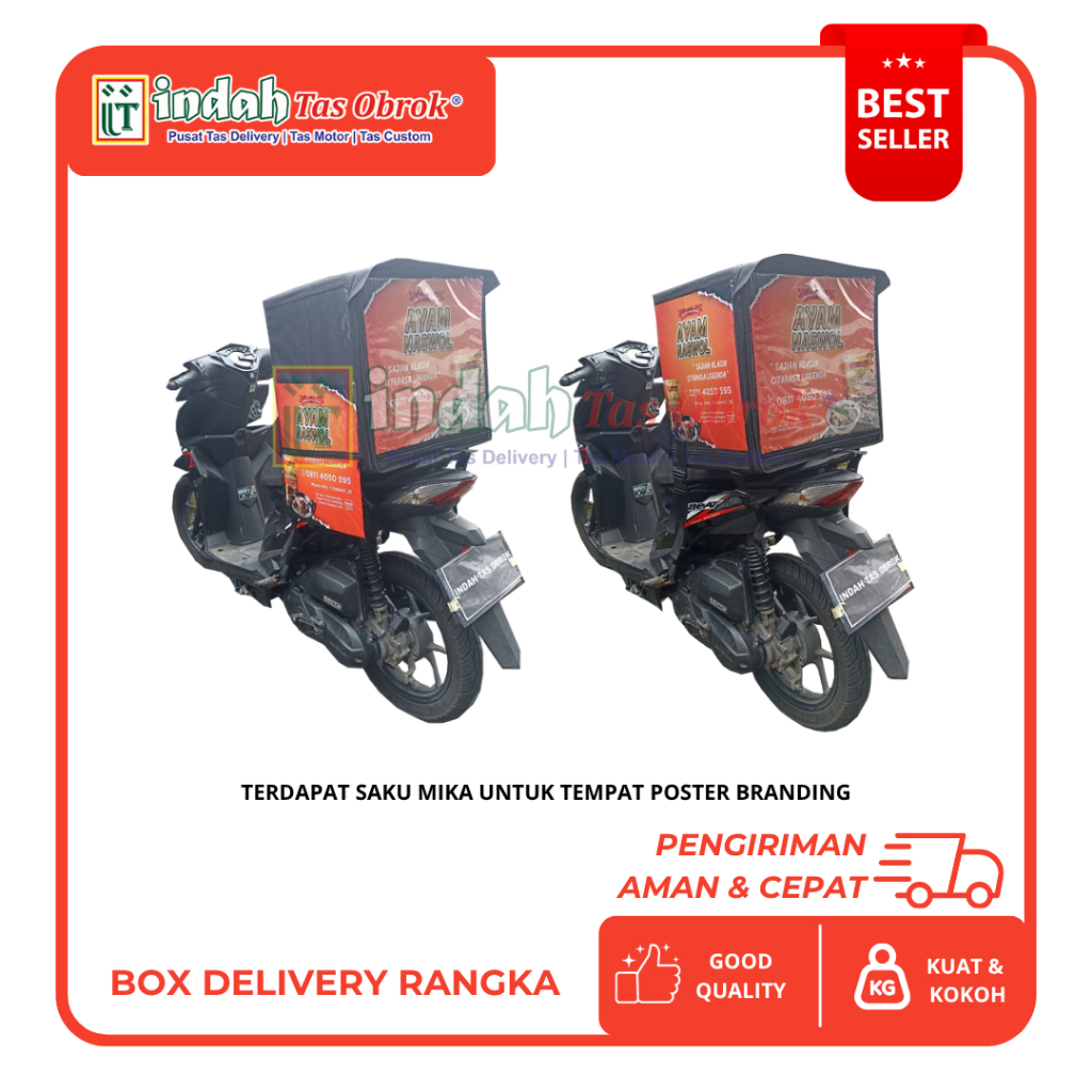 Indah Tas Obrok - Box Delivery Makanan Tas Delivery Ransel Tas Delivery Makanan Tas Ransel Makanan D