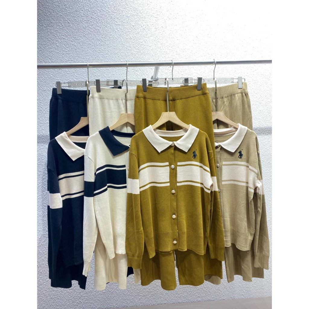 ZAMECA One set Setelan Rajut premium import