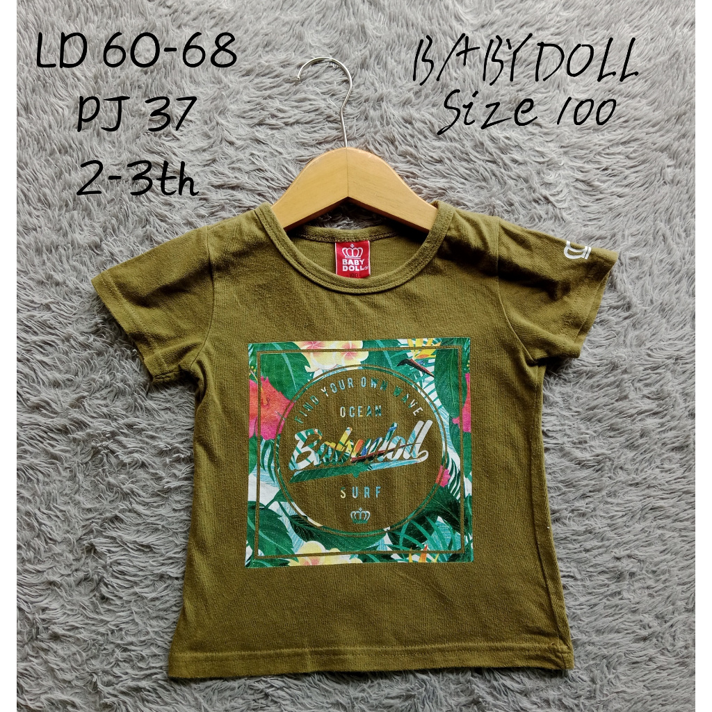 Kaos anak usia 2-3th B A B Y _ D O L L