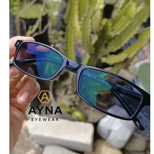 ATM3023KP - Kacamata Minus Tinggi Frame Kotak Kecil Pria Wanita | Bisa Castem Resep Optik Cylinder |