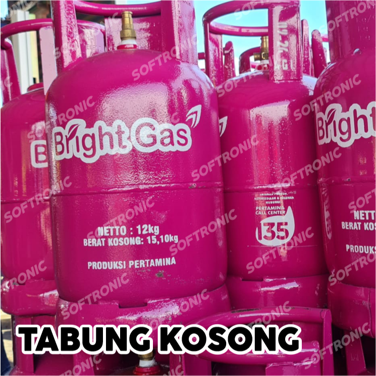 TABUNG GAS KOSONG LPG 12KG ELPIJI BRIGHT GAS PERTAMINA