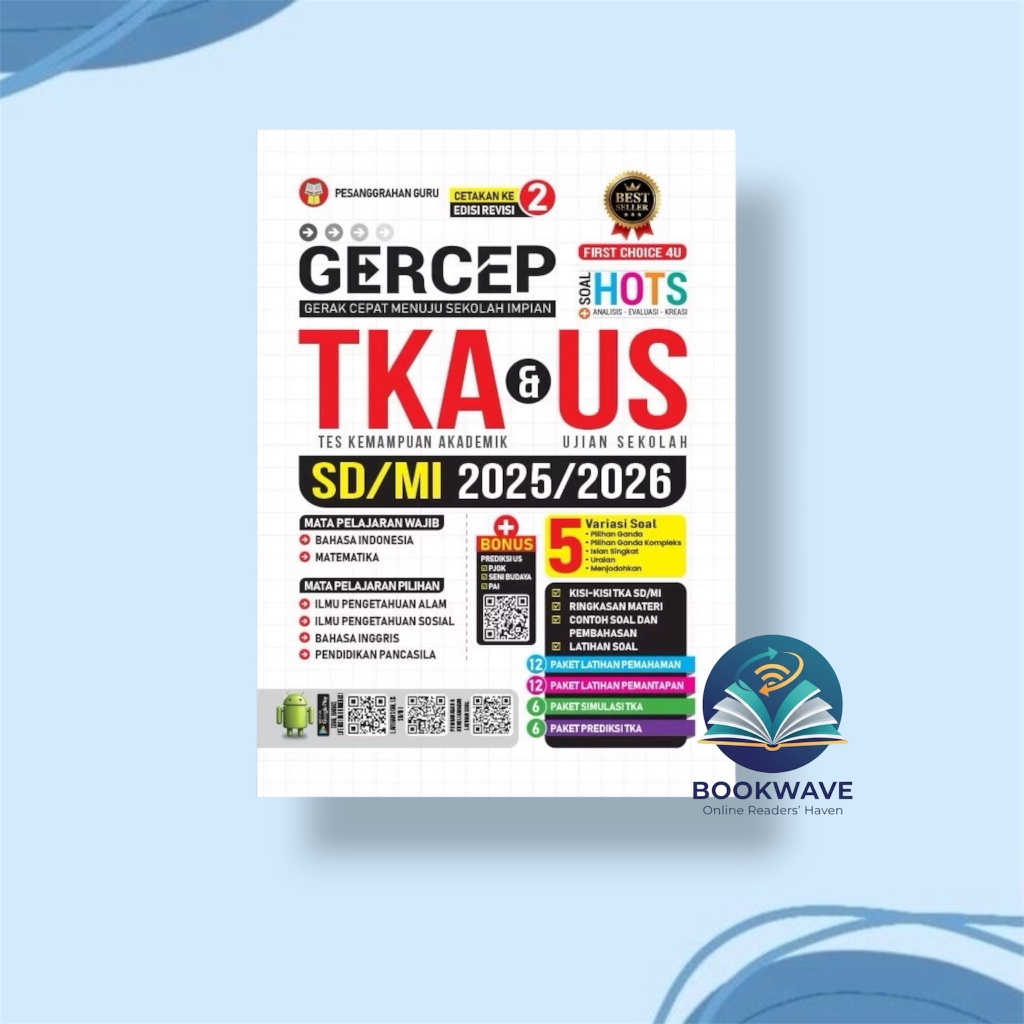 BUKU GERCEP TKA & US SD/MI 2025/2026 - VALID TKA & ASAJ SD/MI 2025/2026 - KOMPETEN TKA SD/MI 2026