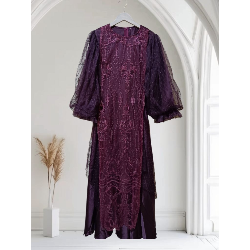 Gamis pesta fashion wanita Ld 120