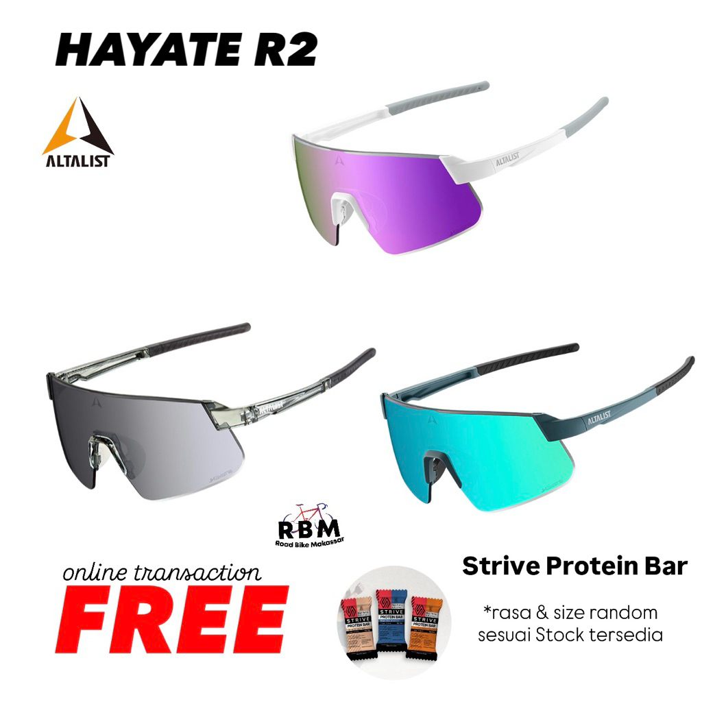 Altalist HAYATE R2 photocromic anti UV Running Triathlon Kacamata sunglasses