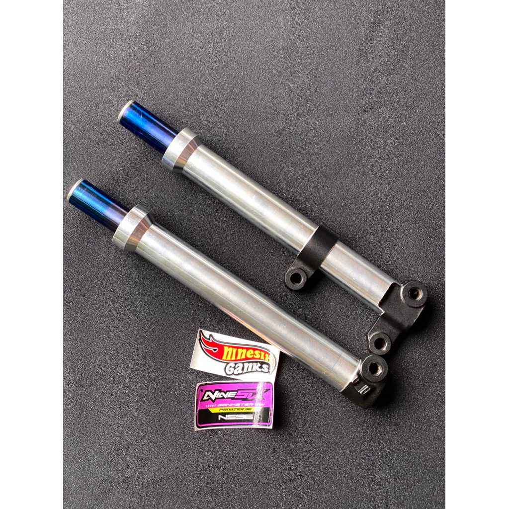 SHOCK DEPAN THAILAND STYLE SLEEP ENGINE AS BLUE BOTTOM MIO