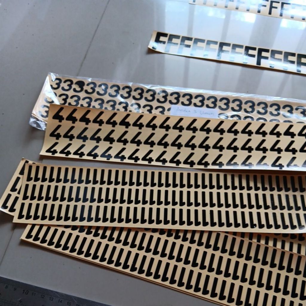 STICKER ANGKA TAHUN PLAT MOTOR LAMA khusus pedagang plat