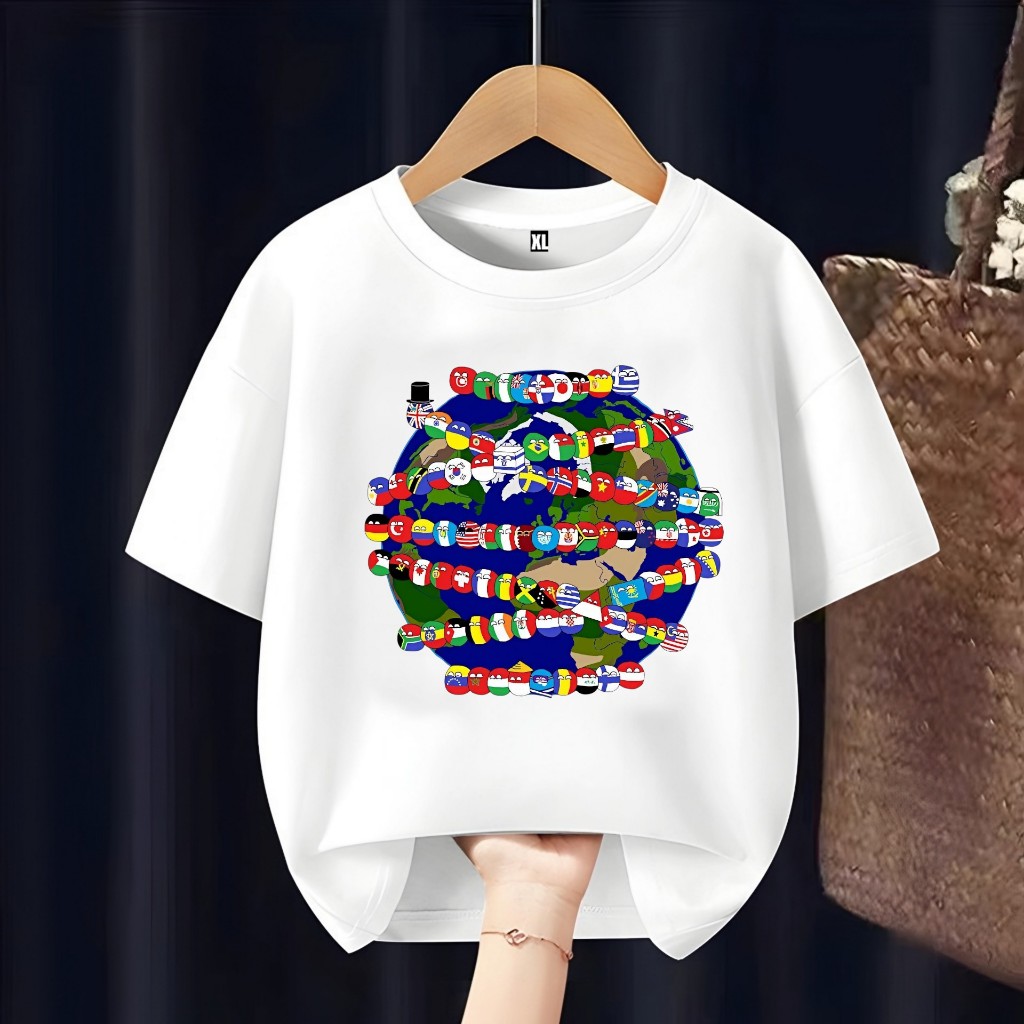 BAJU KAOS ANAK COUNTRY BALL COUNTRY HUMAN FREE CUSTOM NAMA