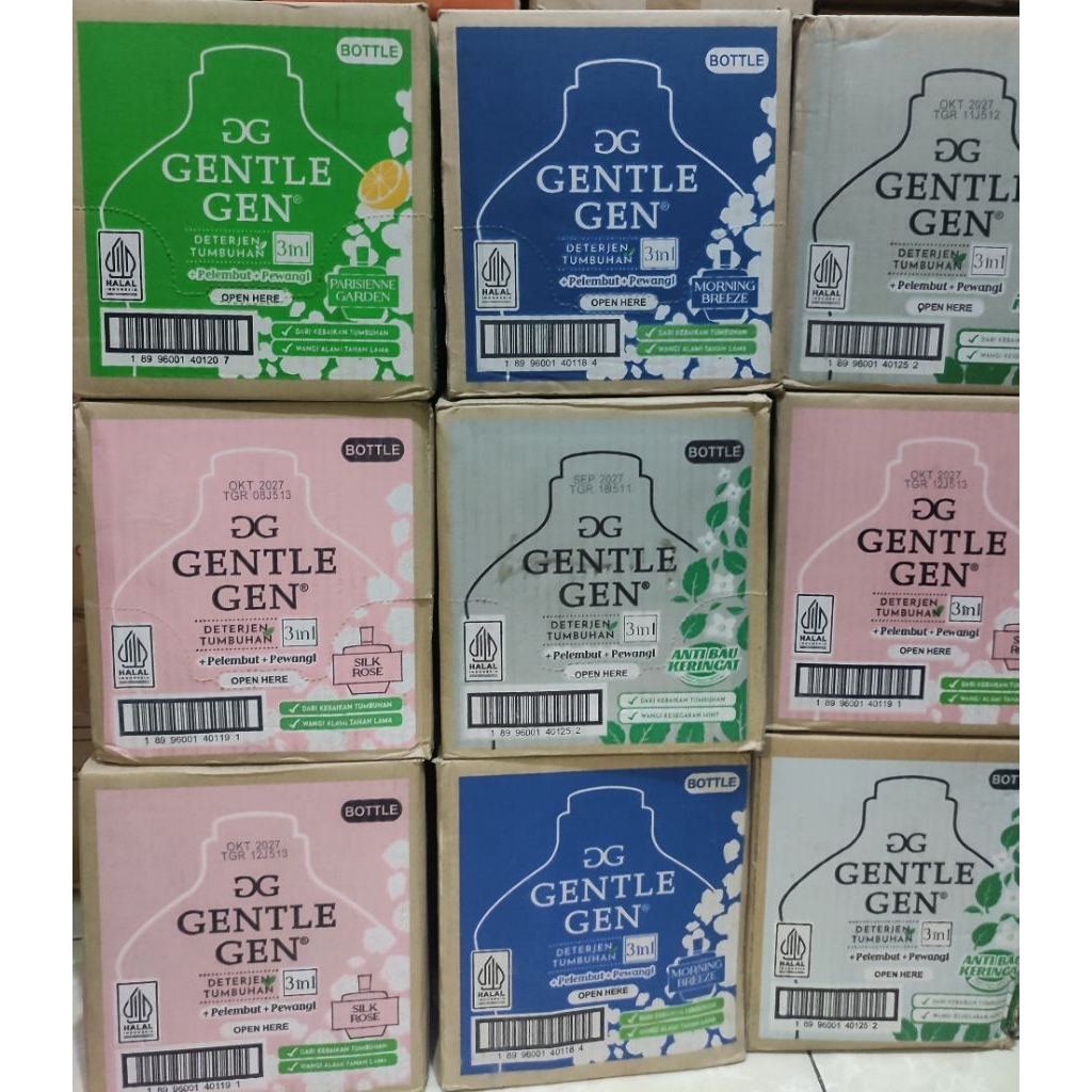 Gentle Gen Deterjen Cair/Dus Isi 6 botol