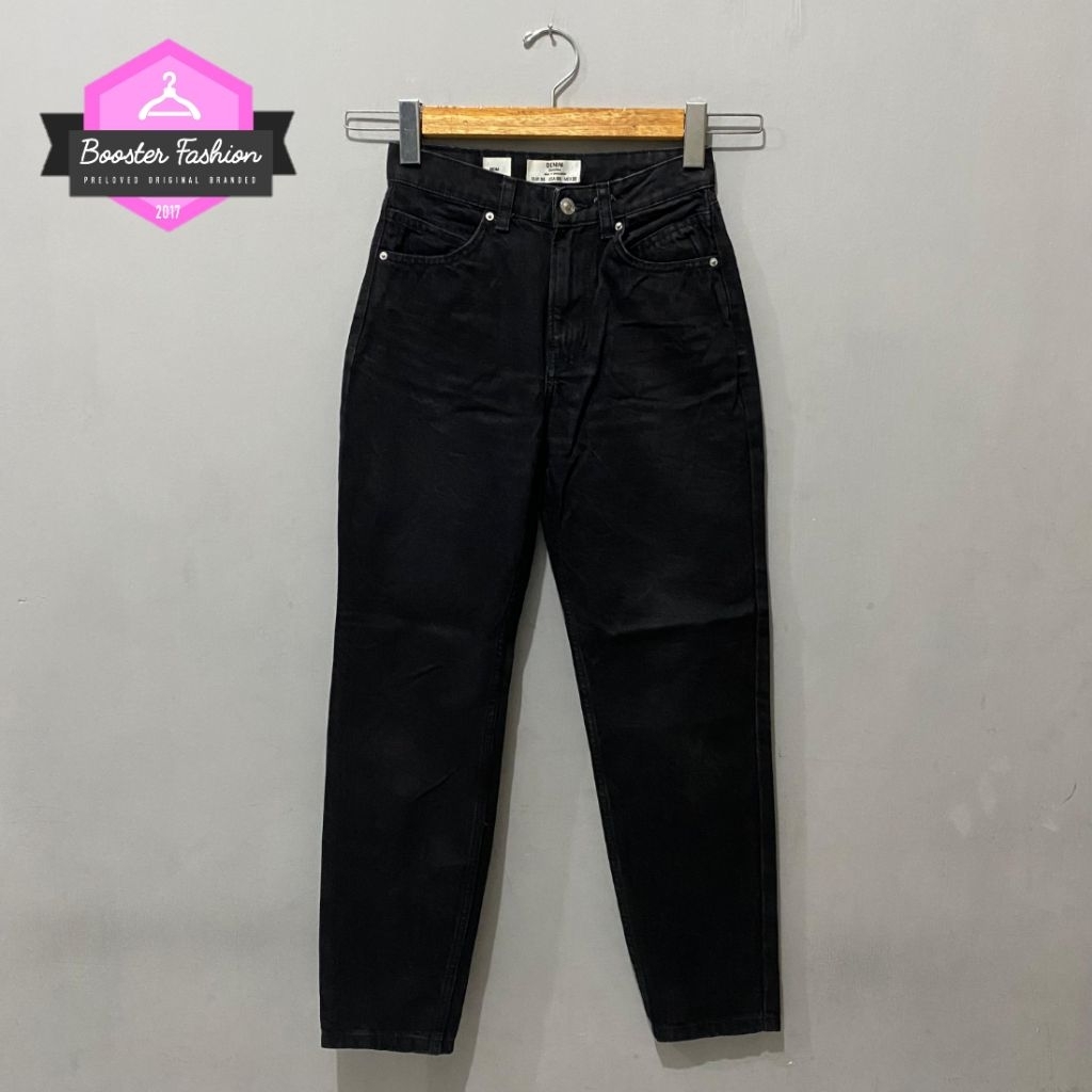 JEANS BERSHKA BOYFRIEND ORIGINAL BLACK BSHK001