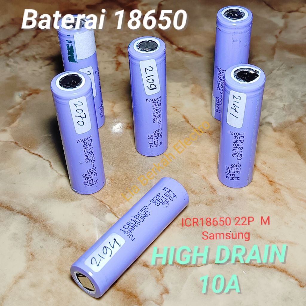 Baterai 18650 10A high drain