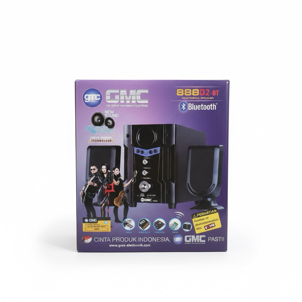 Speaker GMC 888D1 BT bass kencang spiker bluetooth GMC