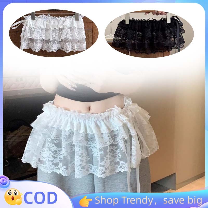 Rok Renda Celemek Rok Renda Korea Layer Celemek Rok Renda Wanita Brukat