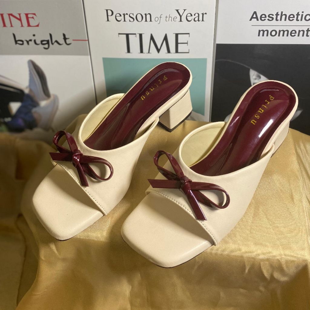 HEELS WANITA SELOP ELEGAN HAK 5CM